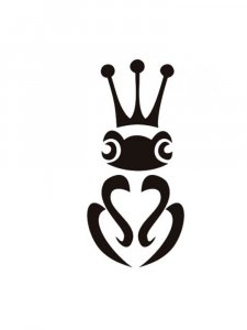 Трафарет Лягушки 5