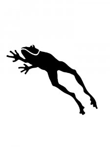 Трафарет Лягушки 8