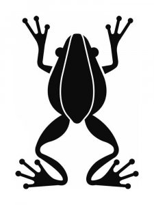 Трафарет Лягушки 9