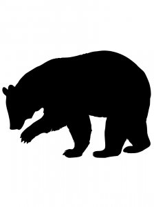 Трафарет Медведя 22