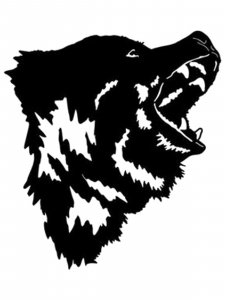 Трафарет Медведя 24