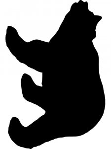 Трафарет Медведя 4