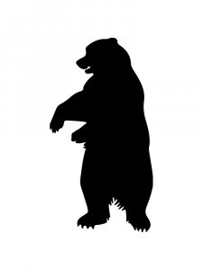 Трафарет Медведя 5