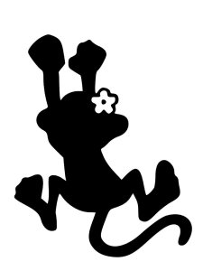 Трафарет Обезьяны 11