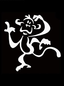 Трафарет Обезьяны 2