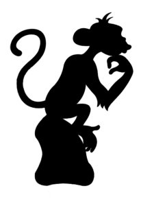 Трафарет Обезьяны 24