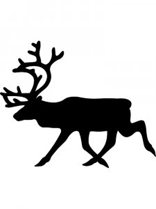 Трафарет Оленя 10