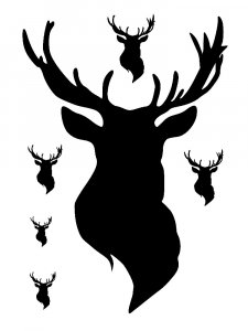 Трафарет Оленя 12