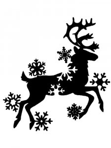 Трафарет Оленя 17