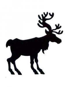 Трафарет Оленя 18