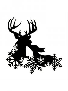 Трафарет Оленя 5