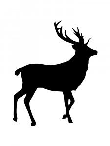 Трафарет Оленя 9
