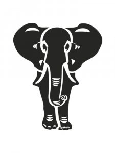 Трафарет Слона 1