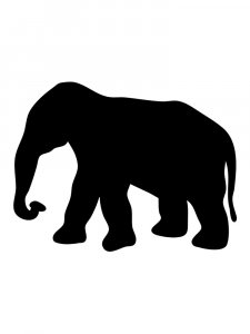 Трафарет Слона 10