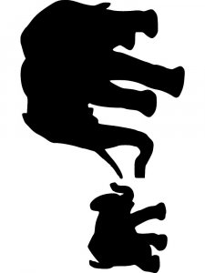 Трафарет Слона 6