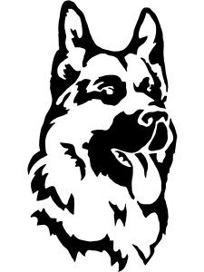 Трафарет Собаки 26