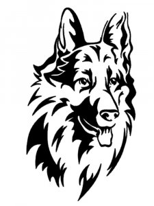 Трафарет Собаки 27