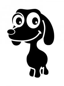 Трафарет Собаки 28