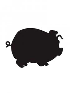 Трафарет Свиньи 12