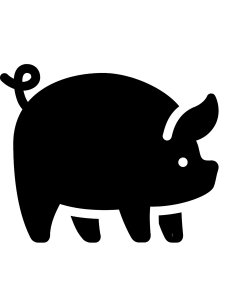 Трафарет Свиньи 14