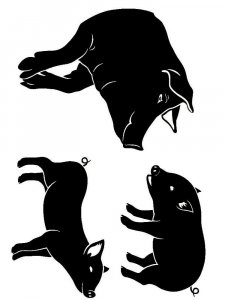 Трафарет Свиньи 4