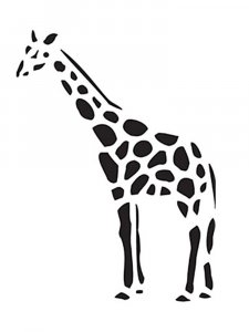 Трафарет Жирафа 1
