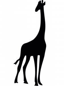 Трафарет Жирафа 13