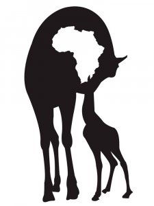 Трафарет Жирафа 15