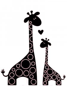 Трафарет Жирафа 16