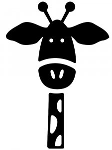 Трафарет Жирафа 17