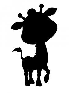 Трафарет Жирафа 18