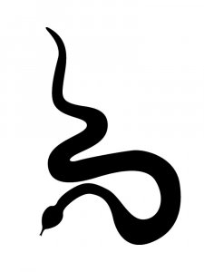 Трафарет Змеи 10