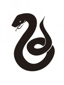 Трафарет Змеи 11