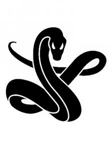 Трафарет Змеи 12