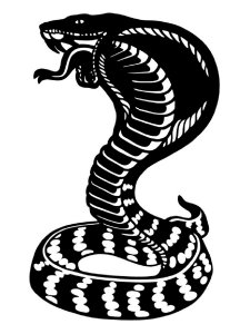 Трафарет Змеи 14