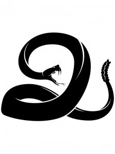 Трафарет Змеи 19