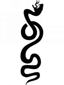 Трафарет Змеи 7