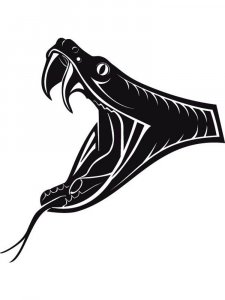 Трафарет Змеи 8